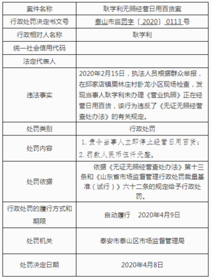 泰山區市場監管局發布4月案件信息，揭示醬油不合格、口罩偽造廠名等日用口罩類產品風險